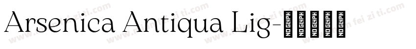Arsenica Antiqua Lig字体转换